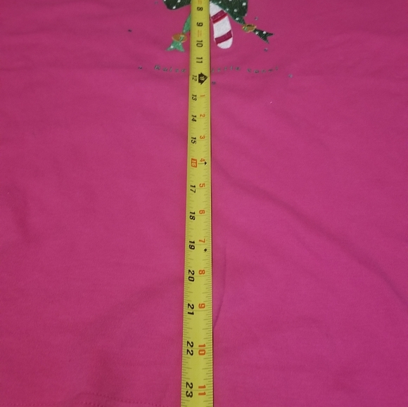 QUACKER FACTORY CANDY CANE PINK SWEATSHIRT LARGE RAISE A LITTLE CANE SHIRT. - Picture 8 of 13